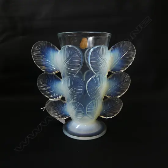 PIERRE D'AVESN FRENCH DECO ART GLASS VASE H.170mm