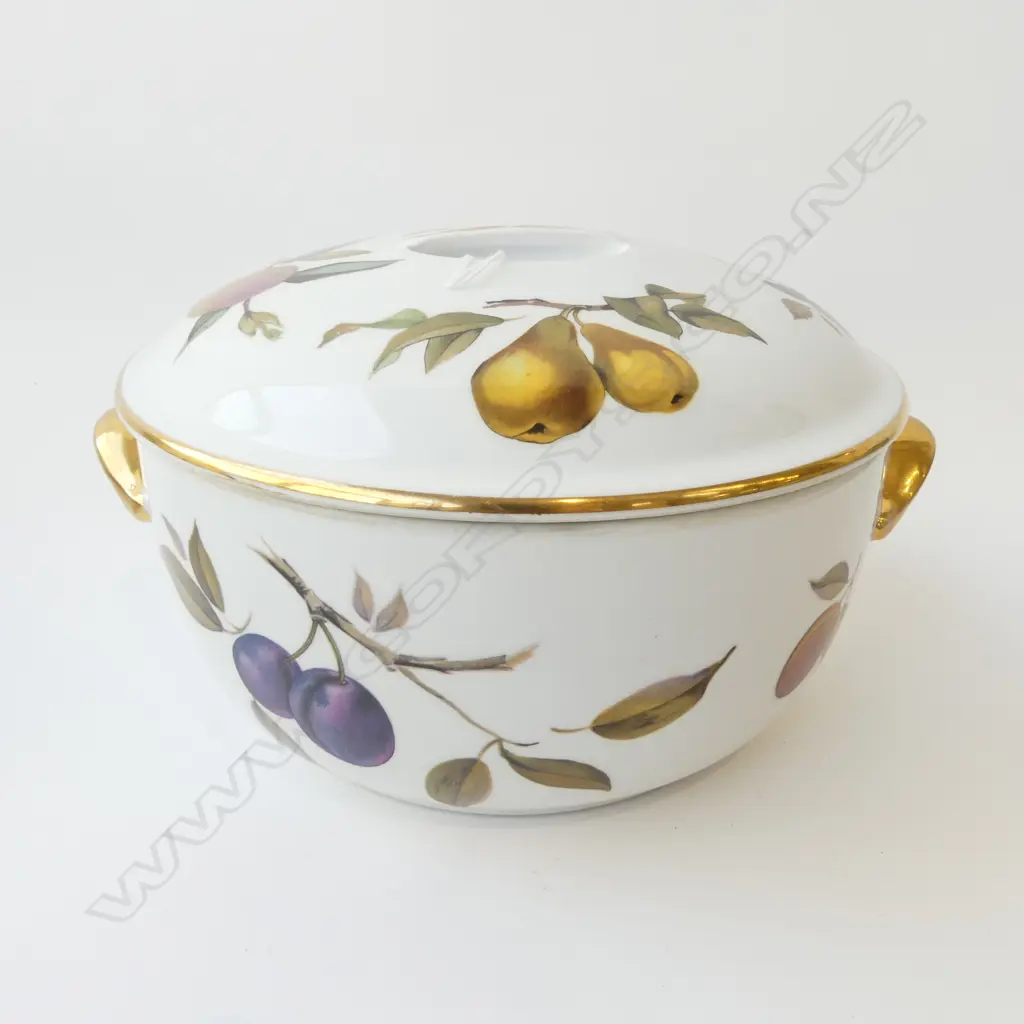 ROYAL WORCESTER EVESHAM LIDDED TUREEN 220mm dia Image 1++