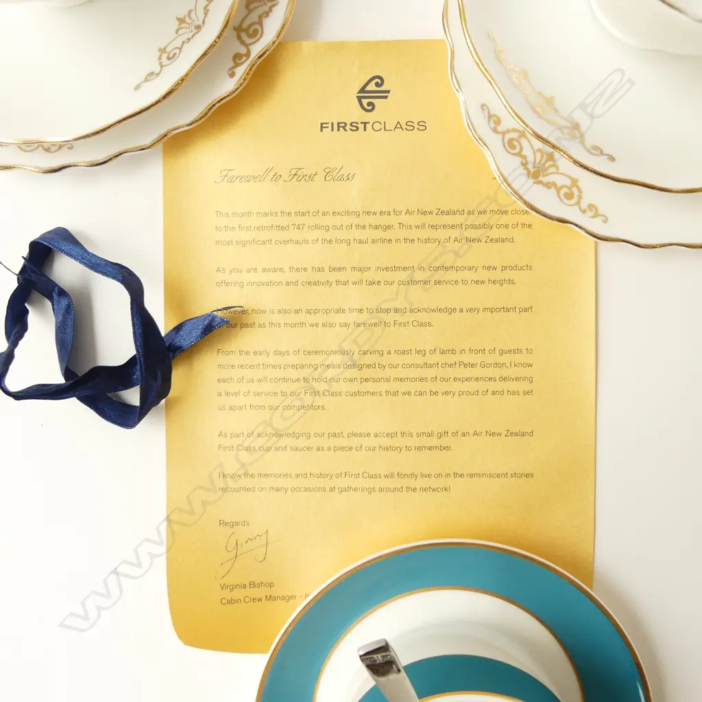 2CSPS RD & AIRNZ FIRST CLASS CS & SPOON WITH CERT Image 1++