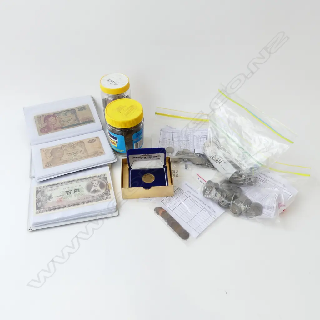 ASST. COINAGE, WORLD BANK NOTES ETC Image 1++