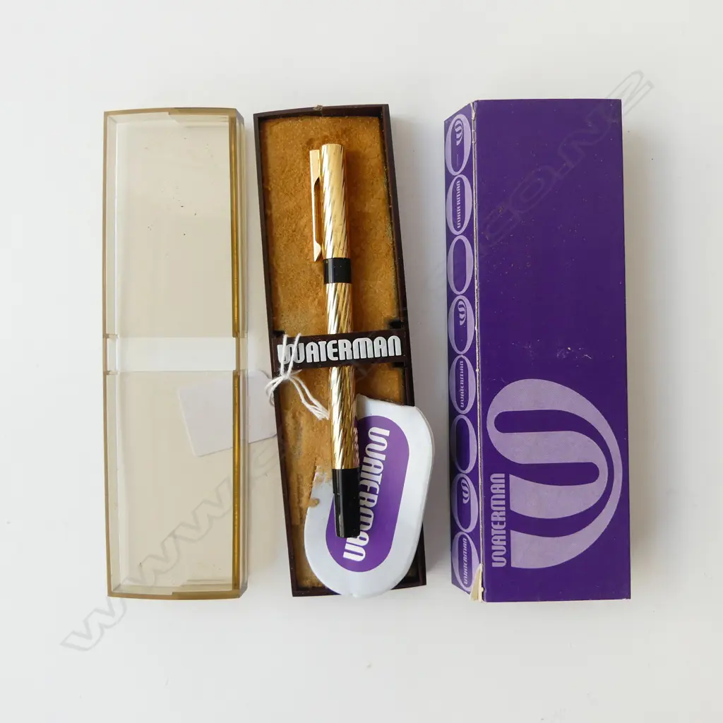 1970’S WATERMAN FIBRE NIB PEN AS NEW MADE IN FRANCE, GOLD PLATED?, L.125MM Image 1++