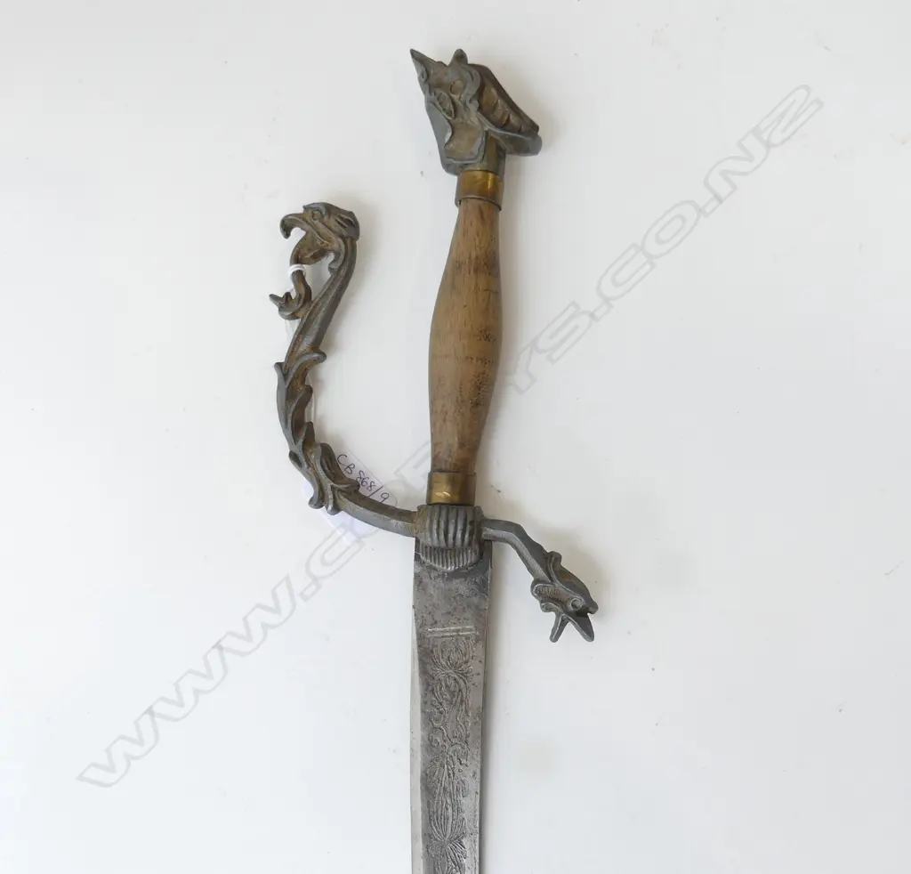 SWORD w. WOODEN HANDLE L.745mm Image 1++