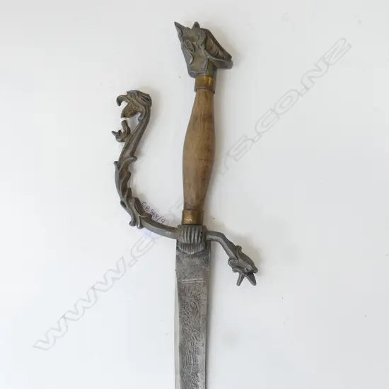 SWORD w. WOODEN HANDLE L.745mm