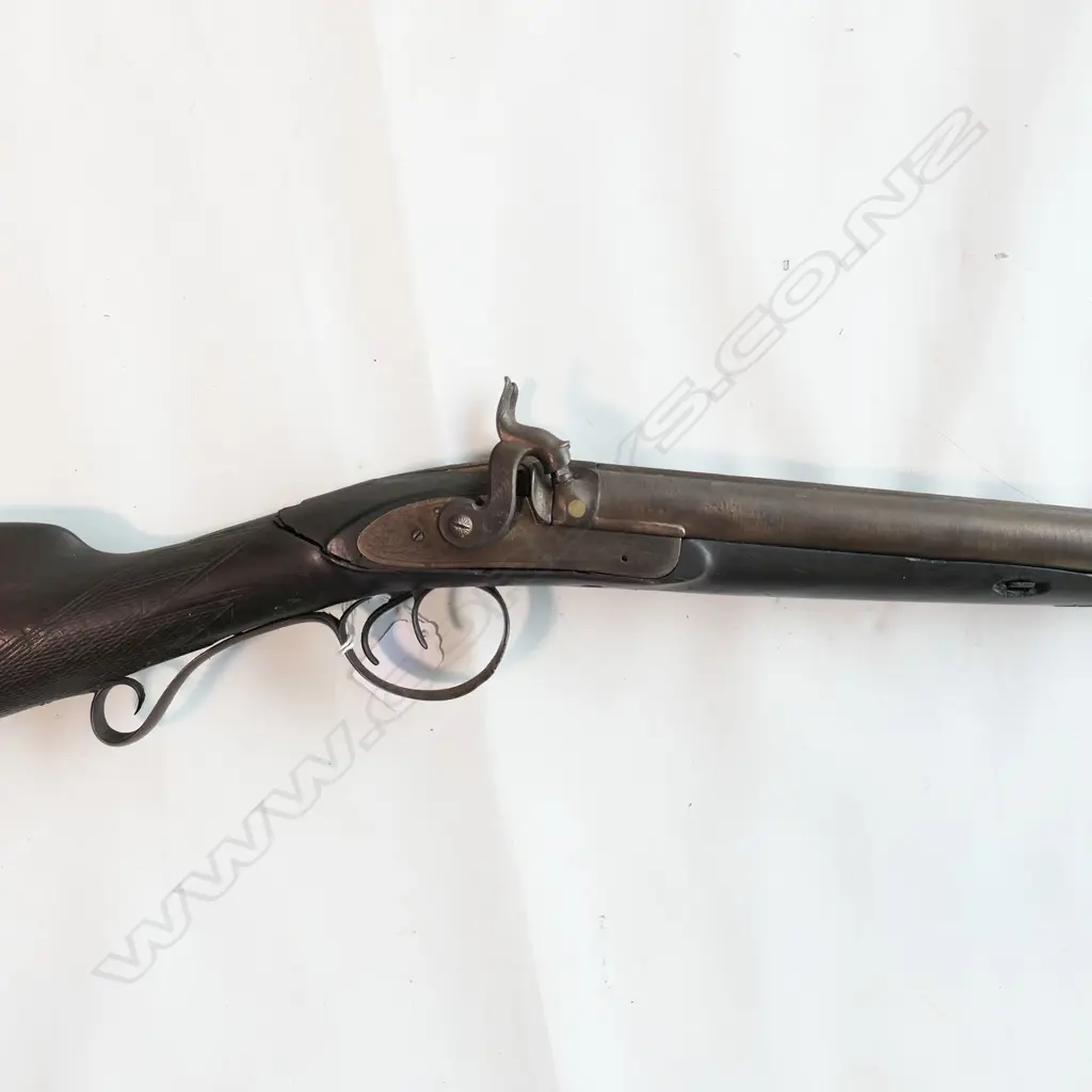 12g Double barrel shotgun side by side with ram rod, Image 1++
