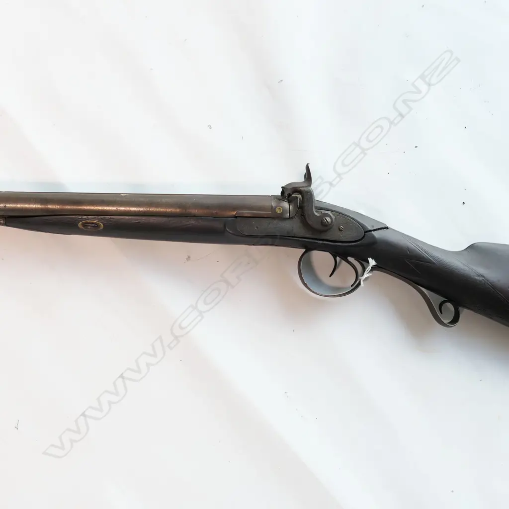 12g Double barrel shotgun side by side with ram rod, Image 1++