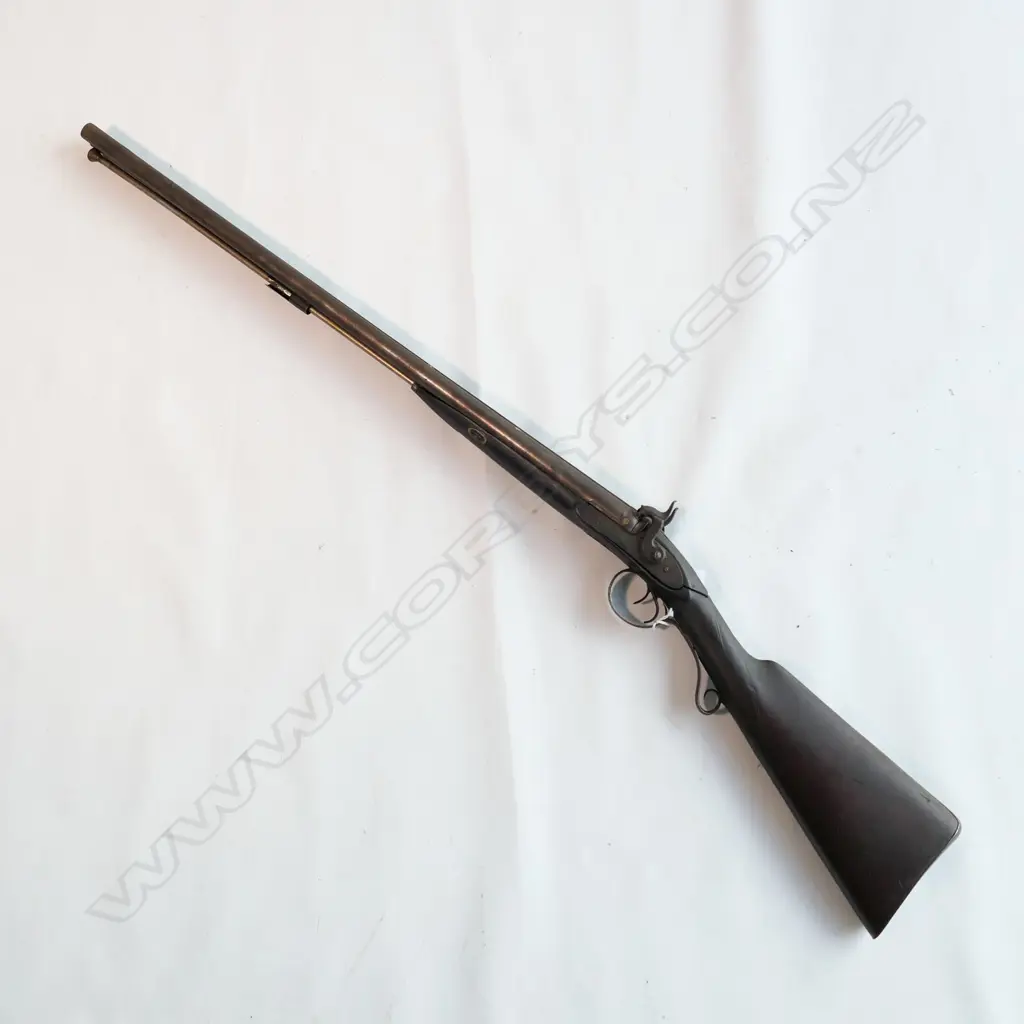 12g Double barrel shotgun side by side with ram rod, Image 1++