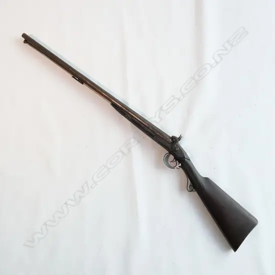 12g Double barrel shotgun side by side with ram rod,