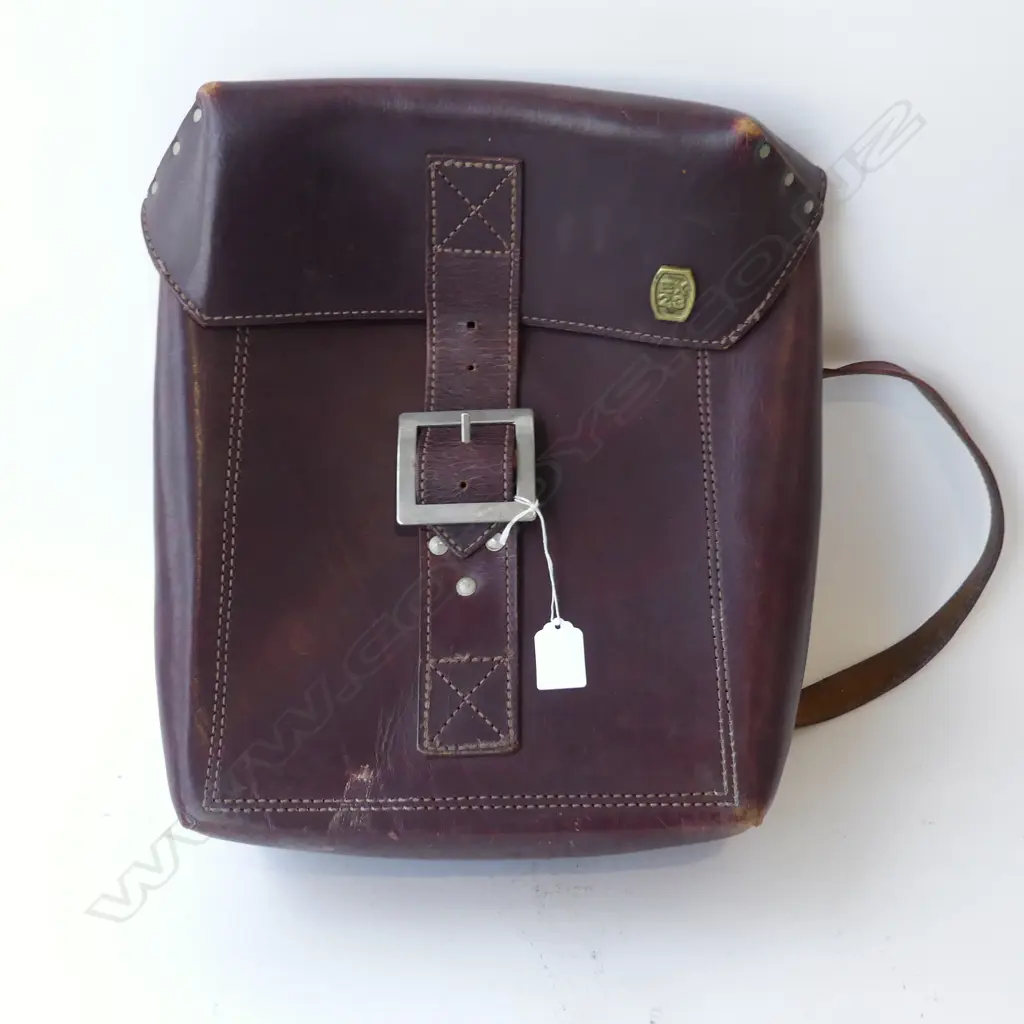 EX23 SIMON MANCHESTER LEATHER SATCHEL H.410mm Image 1++