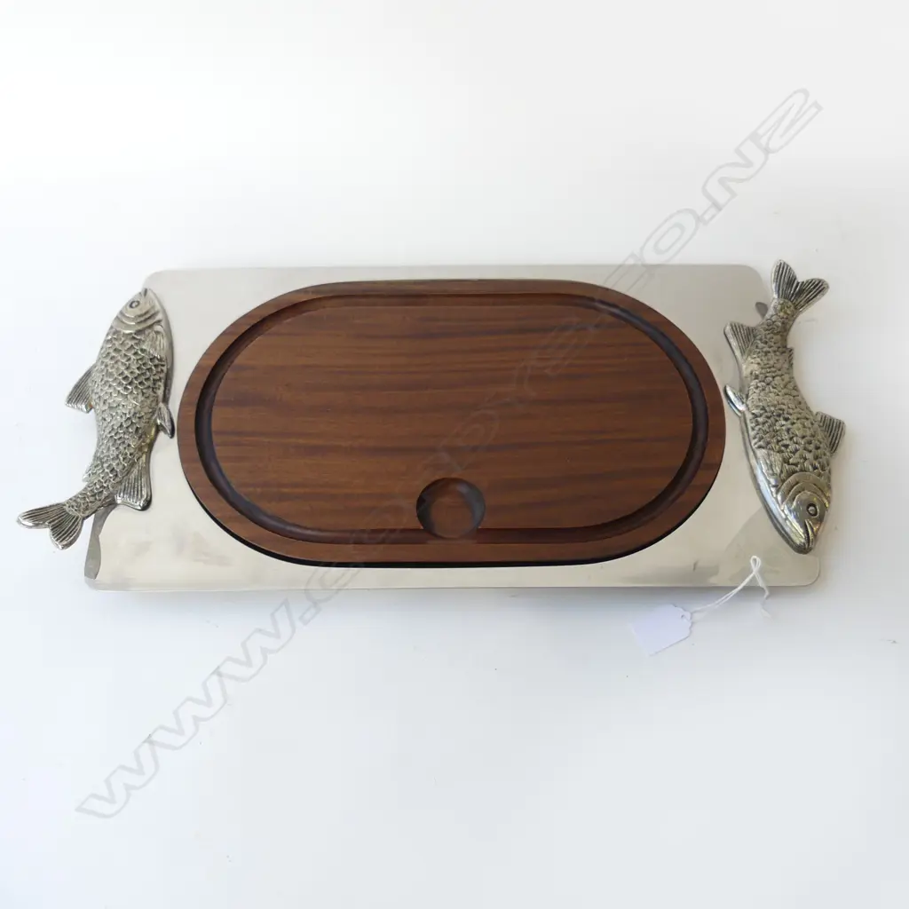 'DICAMO' FRENCH TRAY w. FISH HANDLES 255x540mm Image 1++