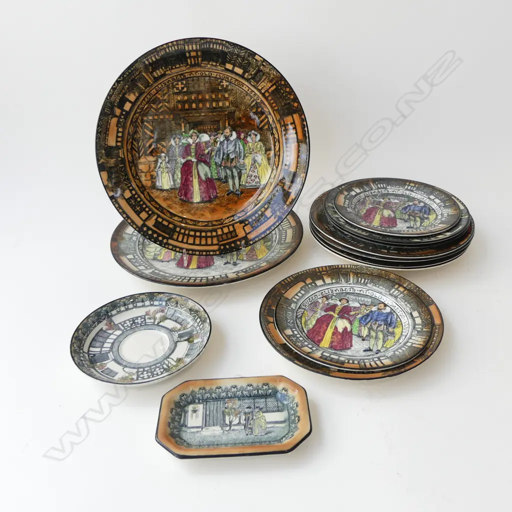 13 ROYAL DOULTON 'OLD MORETON' PLATES Image 1++