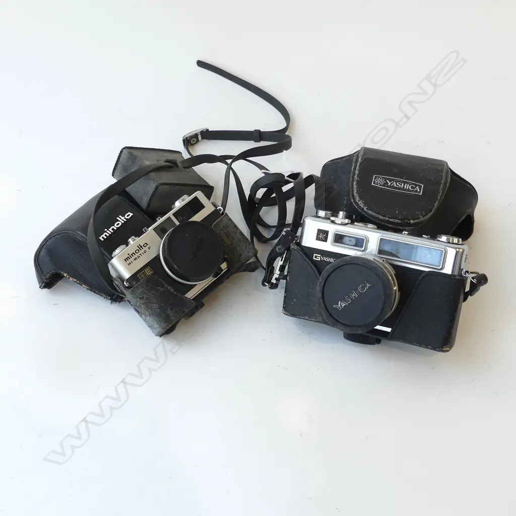 2 X 35mm CAMERAS: MINOLTA HI-MATIC F & TASHICA ELECTRO 35 Image 1++
