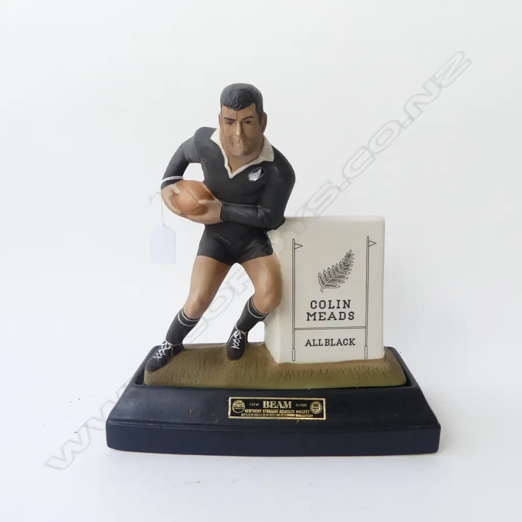 JIM BEAM COLIN MEADS ALL BLACK DECANTER H.305mm + ORIG. BOX Image 1++