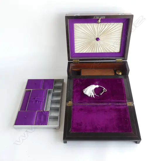 ANTIQUE INLAID WRITING SLOPE 300x220x150mm