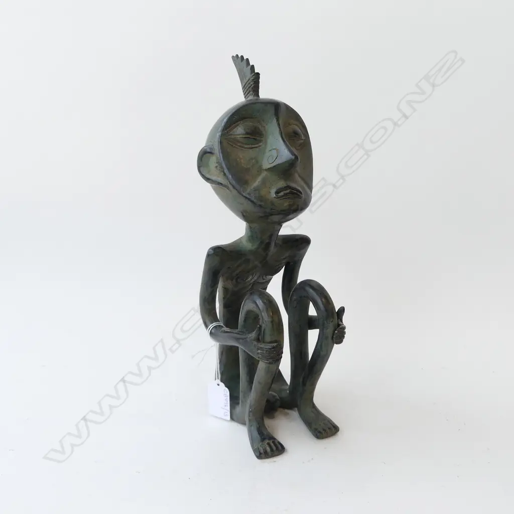 BRONZE TRIBAL FIGURE H.320mm Image 1++