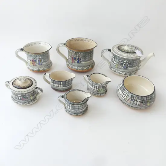 8 PCES ROYAL DOULTON 'OLD MORETON' FAULTS
