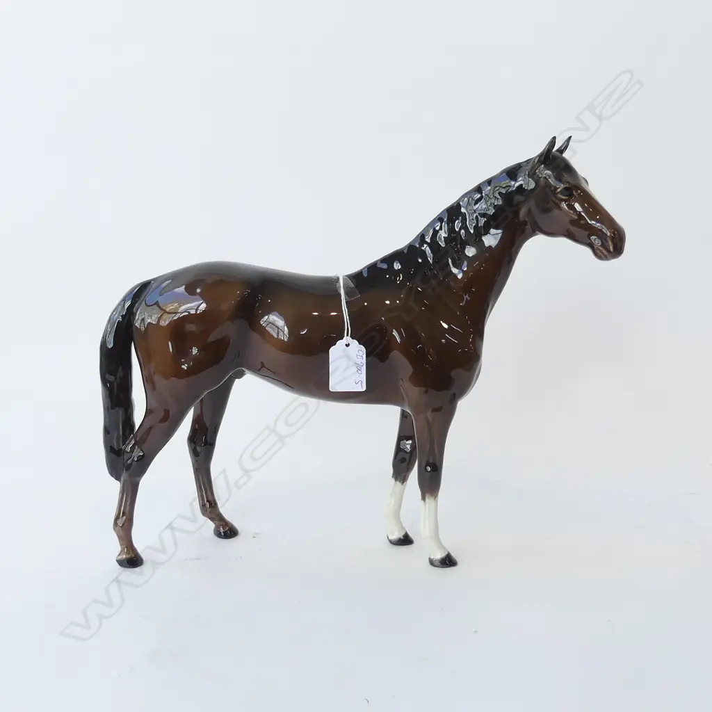 VERY LARGE BESWICK BROWN HORSE H.300 mm L 345 mm Image 1++