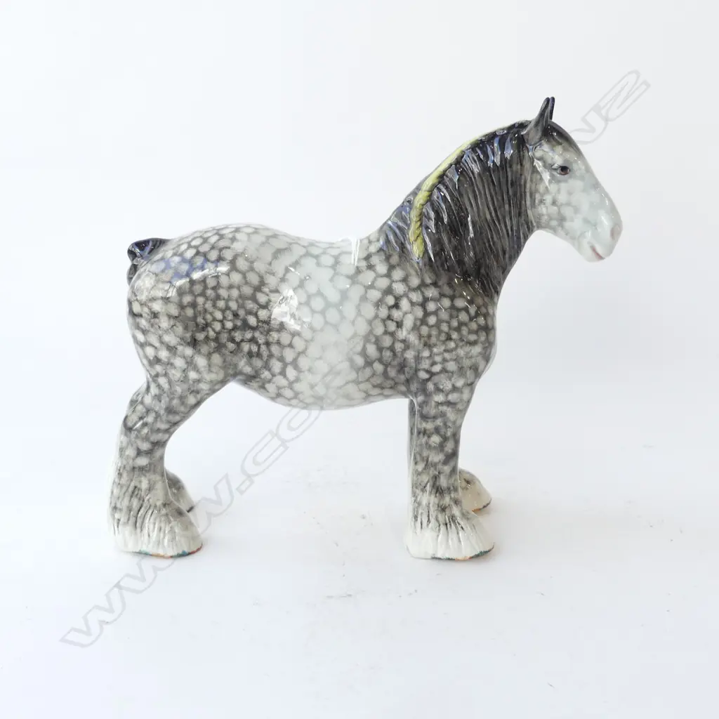 BESWICK "DAPPLE GREY SHIRE MARE" H 214 x L 260  Image 1++