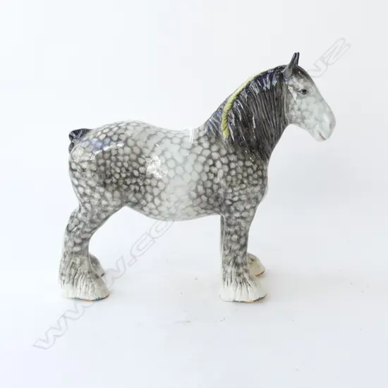 BESWICK "DAPPLE GREY SHIRE MARE" H 214 x L 260 