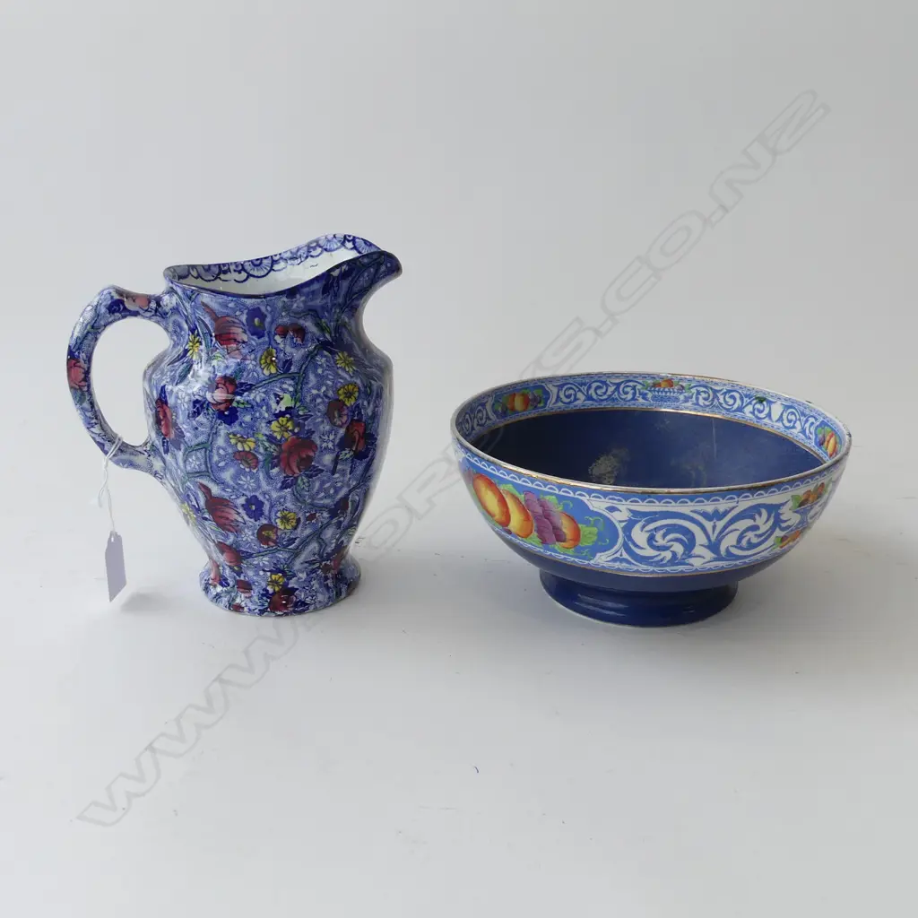 MALING BOWL 215mm dia AF & RINGTONS JUG H.190mm Image 1++