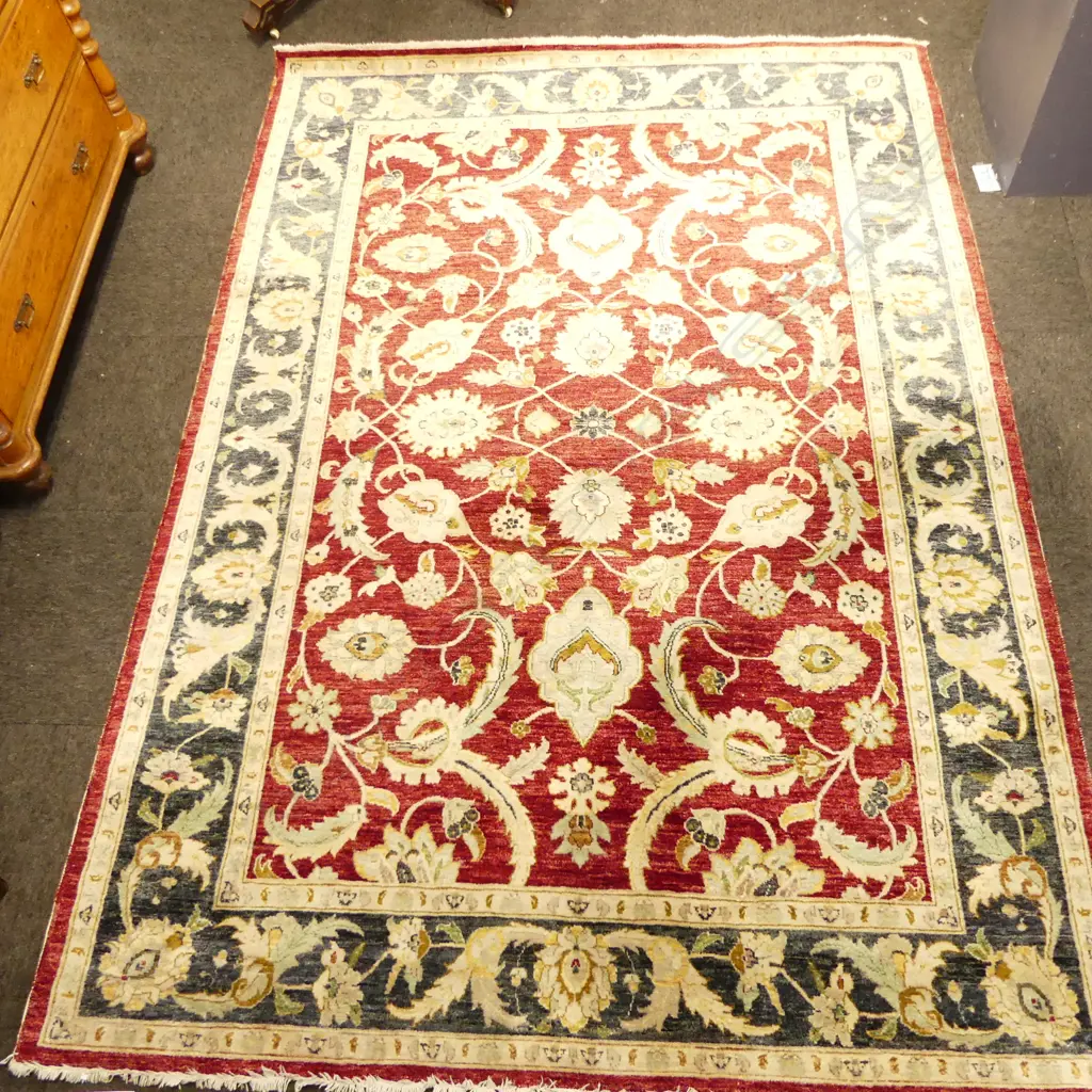 HAND KNOTTED WOOL PILE RUG 2650x1870mm Image 1++