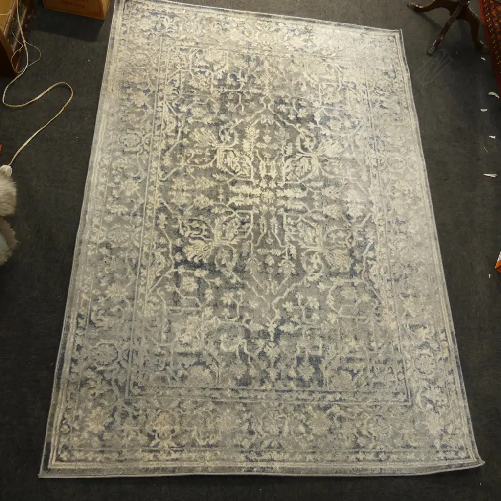 'GARCIA' MACHINED RUG IN FUSION GREY 1600x2300mm Image 1++