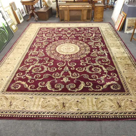 LG MACHINED MAROON RUG 4000x3000mm
