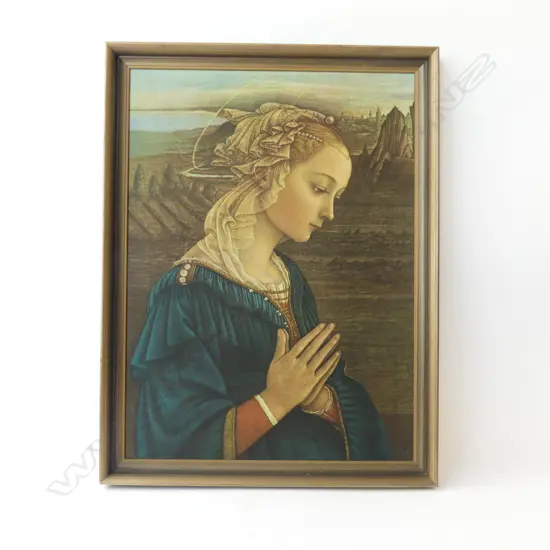 VINTAGE FRA FILIPPO LIPPI PRINT OF THE MADONNA 500X700MM
