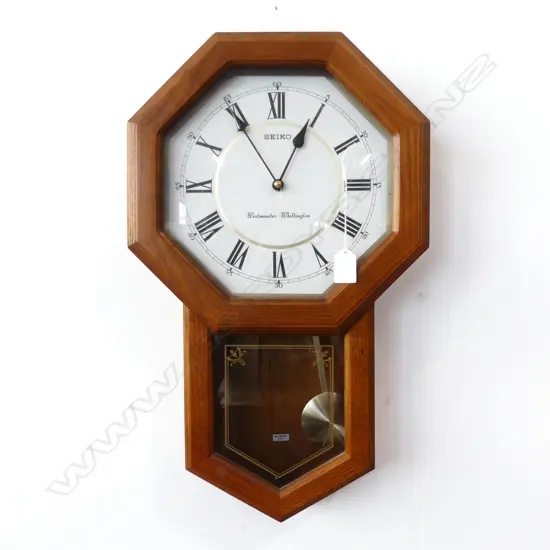 SEIKO 'WESTMINSTER - WHITTINGTON' WALL CLOCK H.540mm