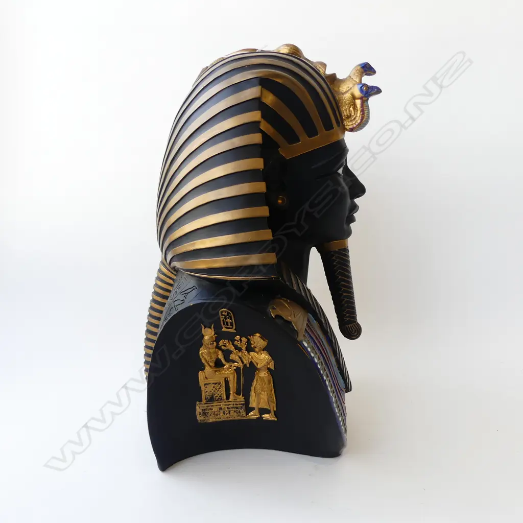 RESIN EGYPTIAN TUTANKHAMEN BUST H.525mm Image 1++