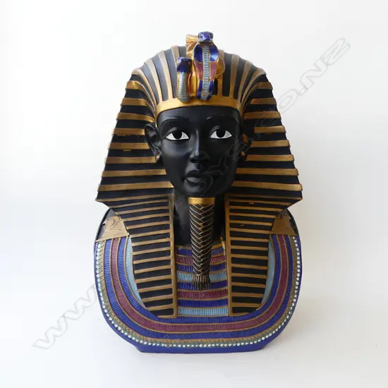 RESIN EGYPTIAN TUTANKHAMEN BUST H.525mm