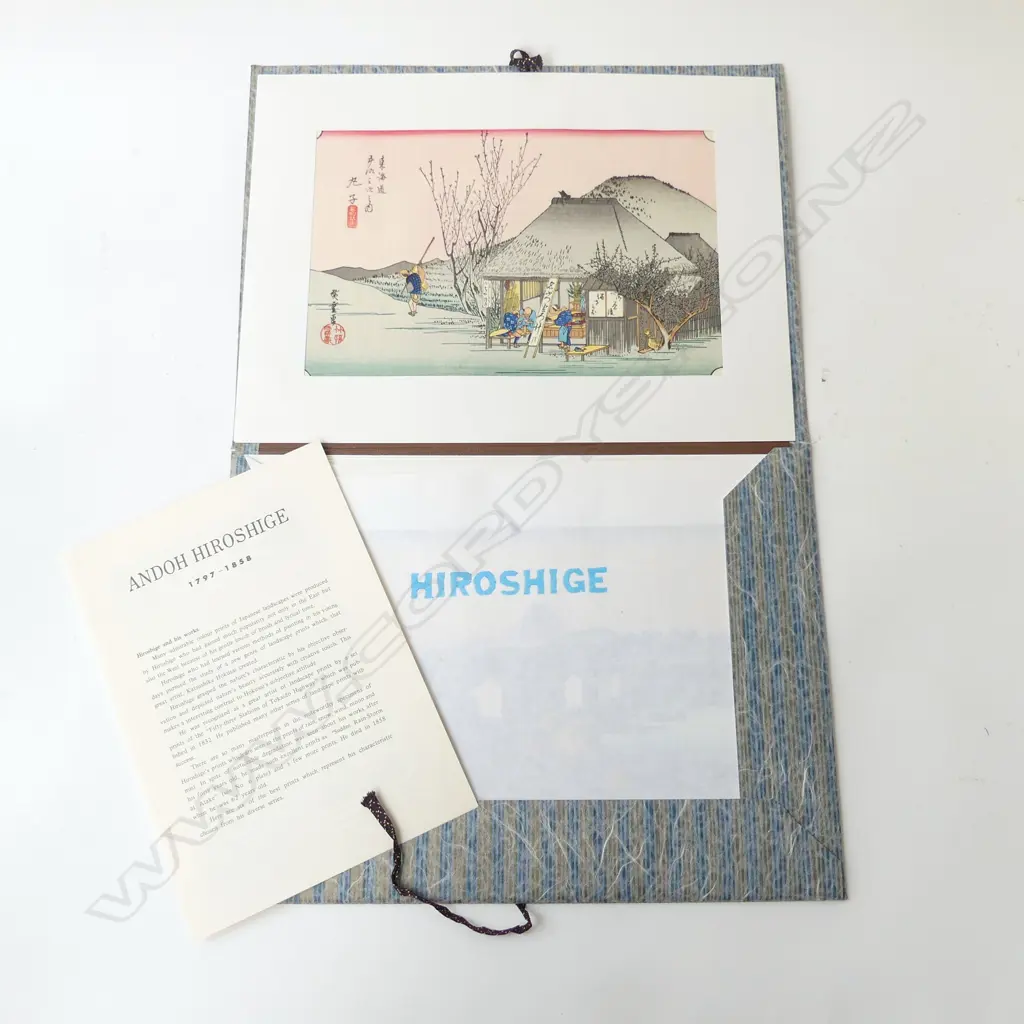PORTFOLIO OF ANDOH HIROSHIGE WOOD-BLOCK PRINTS Image 1++
