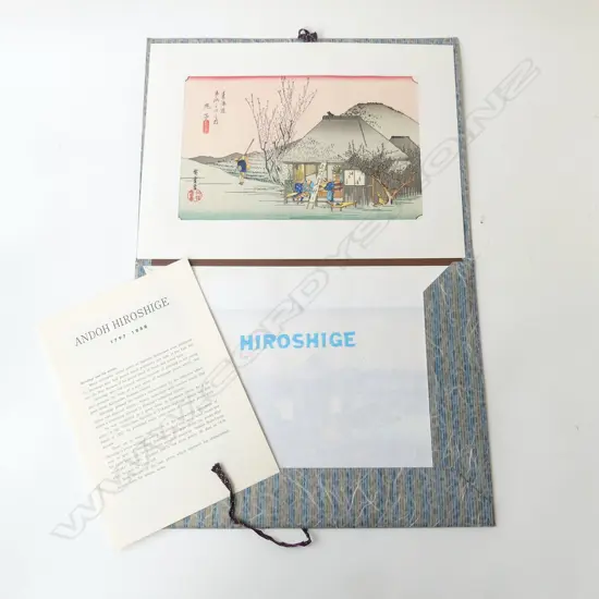 PORTFOLIO OF ANDOH HIROSHIGE WOOD-BLOCK PRINTS