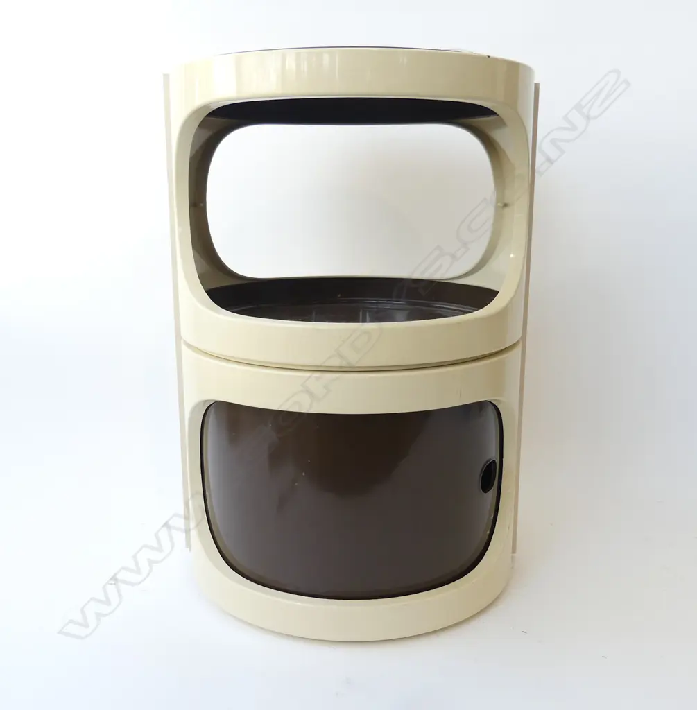 RETRO PLASTIC SIDE TABLE CABINET H.510mm, 370mm dia Image 1++