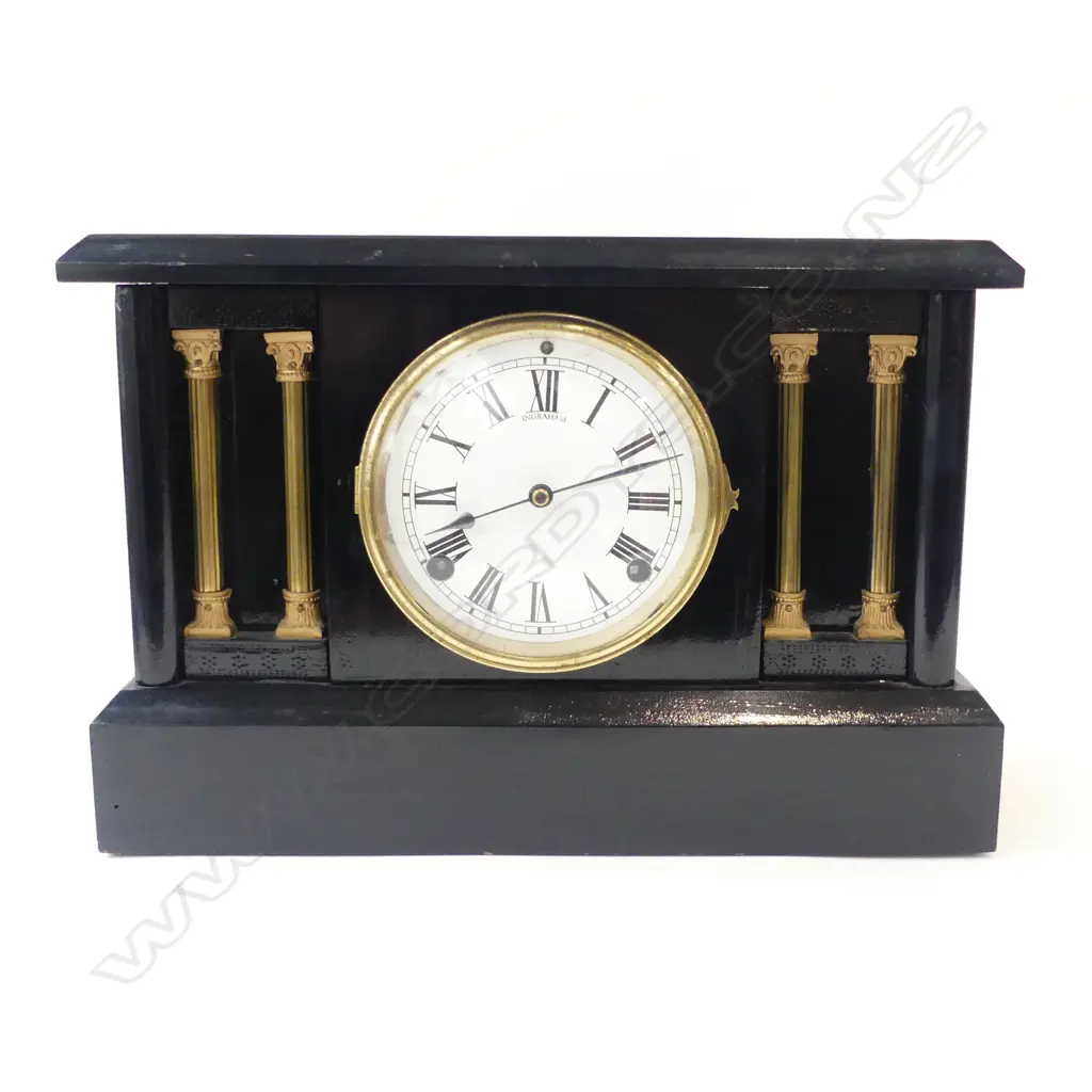 VINTAGE INGRAHAM MANTLE CLOCK W.380mm Image 1++