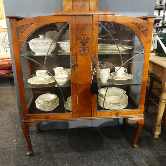 OAK DECO CHINA CABINET 930x345x1060mm