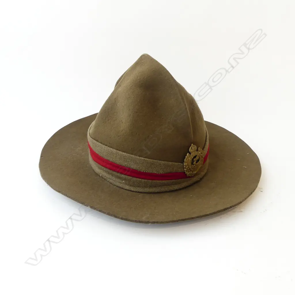 LEMON SQUEEZER HAT; 3RD (AUCK) REGIMENT NZ INFANTRY Image 1++