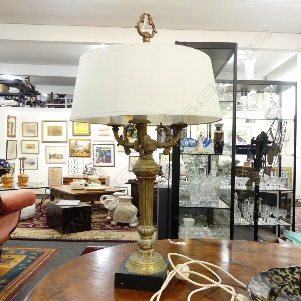 VINTAGE 3 LIGHT TABLE LAMP H.745mm Image 1++