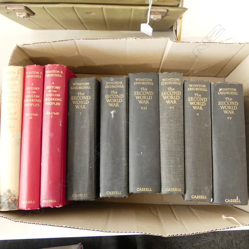 WINSTON CHURCHILL'S 'THE SECOND WORLD WAR' VOLS 1-6; 'A HISTORY of the ENGLISH SPEAKING PEOPLES' VOLS 1-3  Image 1++