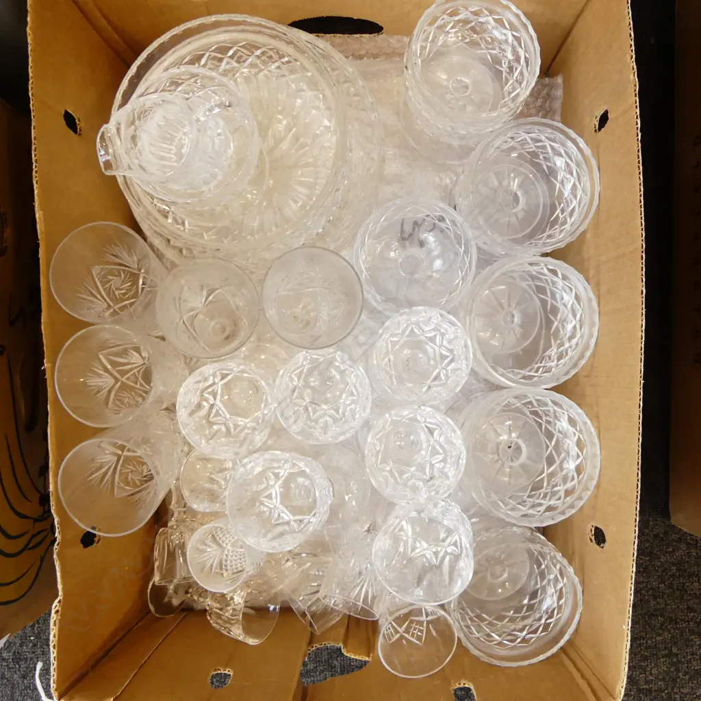 ASST. CRYSTAL DRINKING GLASSES ETC Image 1++