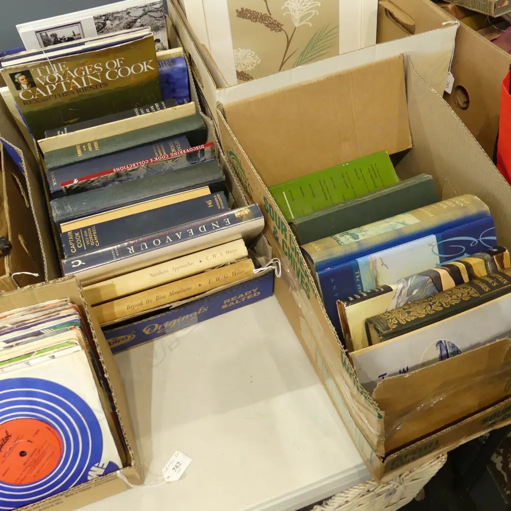 2 BOXES BOOKS; CAPTAIN COOK ETC Image 1++