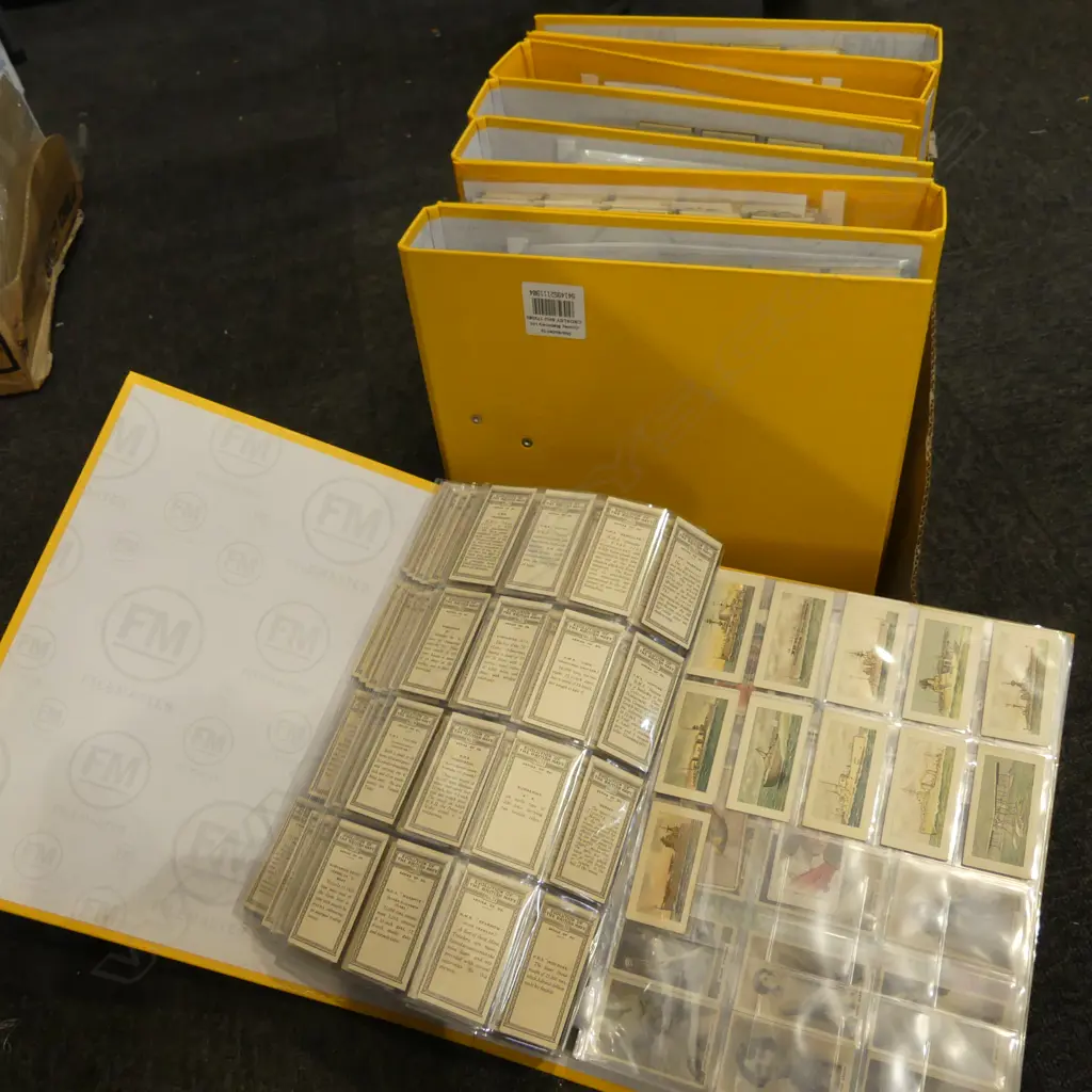 CIGARETTE CARDS IN 8 YELLOW FOLDERS Image 1++