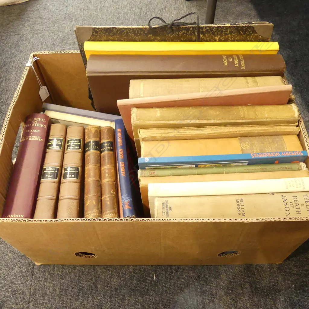 BOX OF BOOKS ART & LITERATURE SOME NUMBERED EDITIONS & RARE PAINTINGS Image 1++