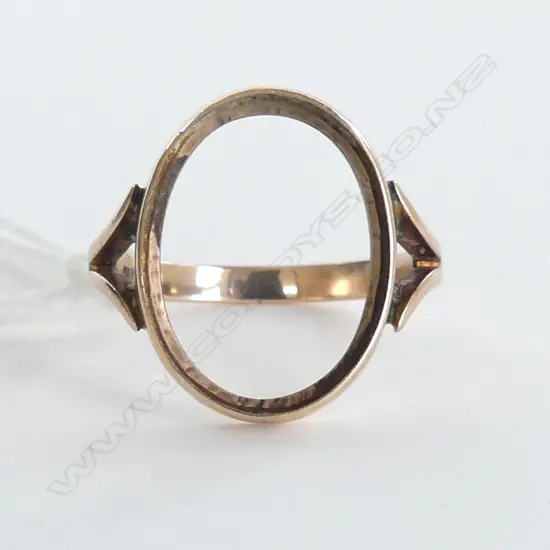 9CT RING, FRAME ONLY, 2.9gms