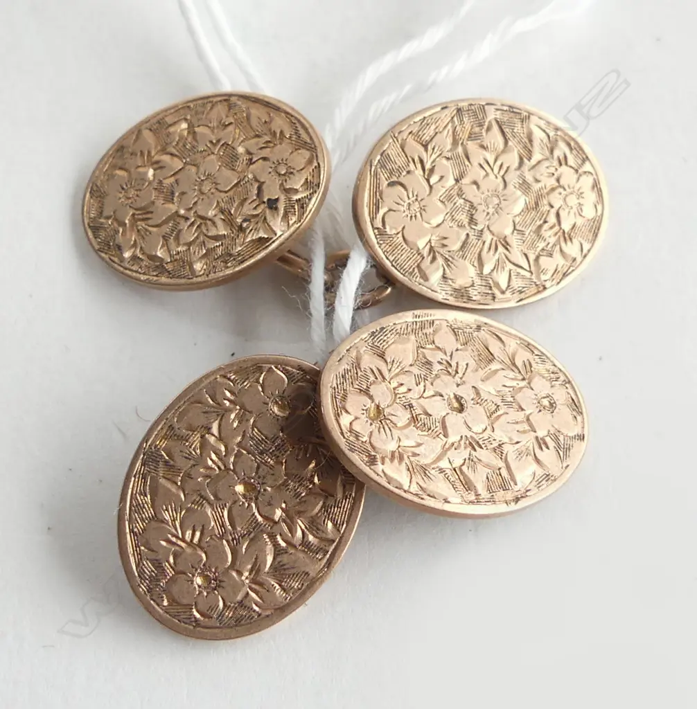 PR 9CT CUFFLINKS, 7.0gms Image 1++