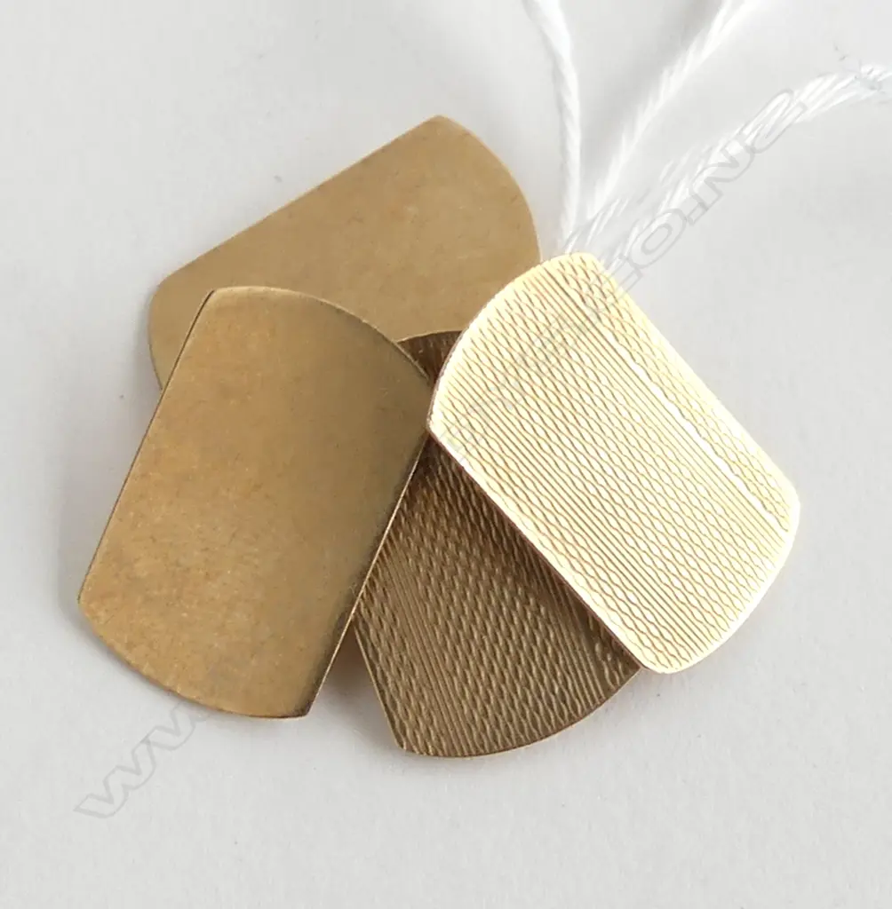 PR OF 9CT GOLD CUFFLINKS 4.3GMS Image 1++