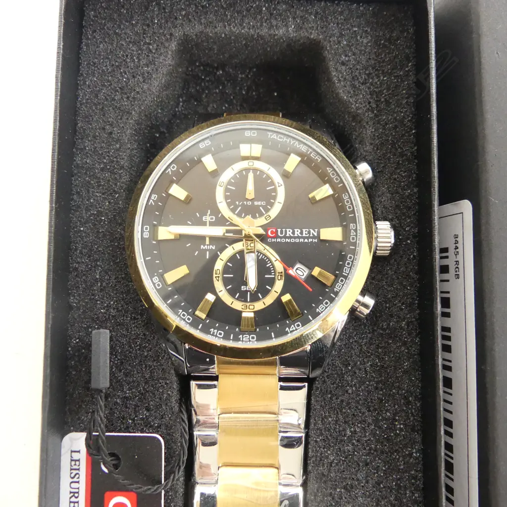 GENTS CURREN FASHION WRIST WATCH, BOXED Image 1++