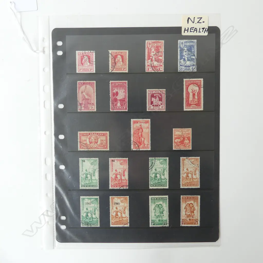 NZ HEALTH STAMPS Image 1++