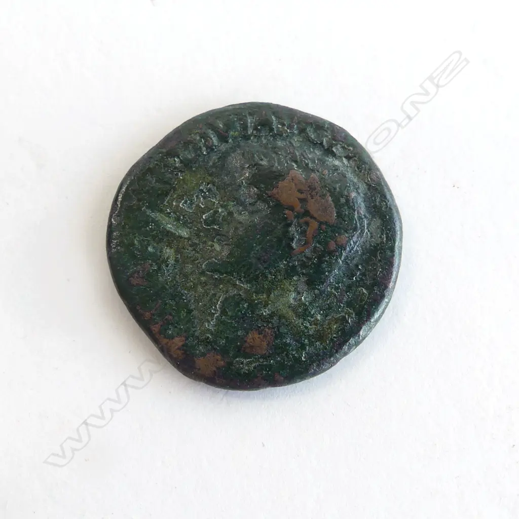 ROMAN BRONZE COIN TIBERIUS AS Image 1++