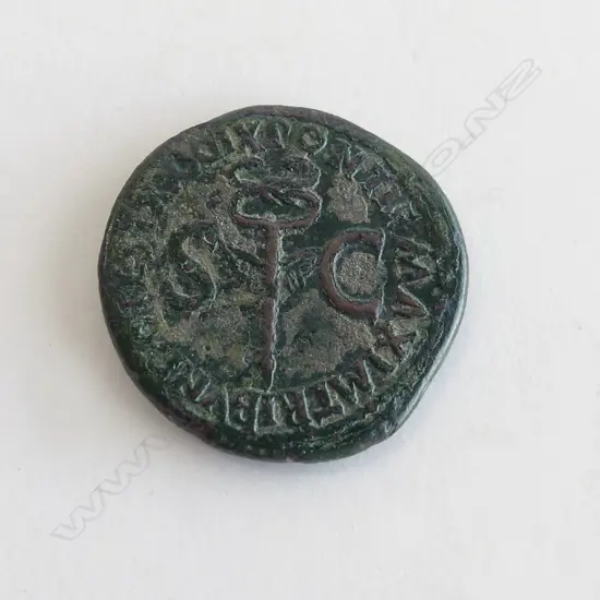 ROMAN BRONZE COIN TIBERIUS AS