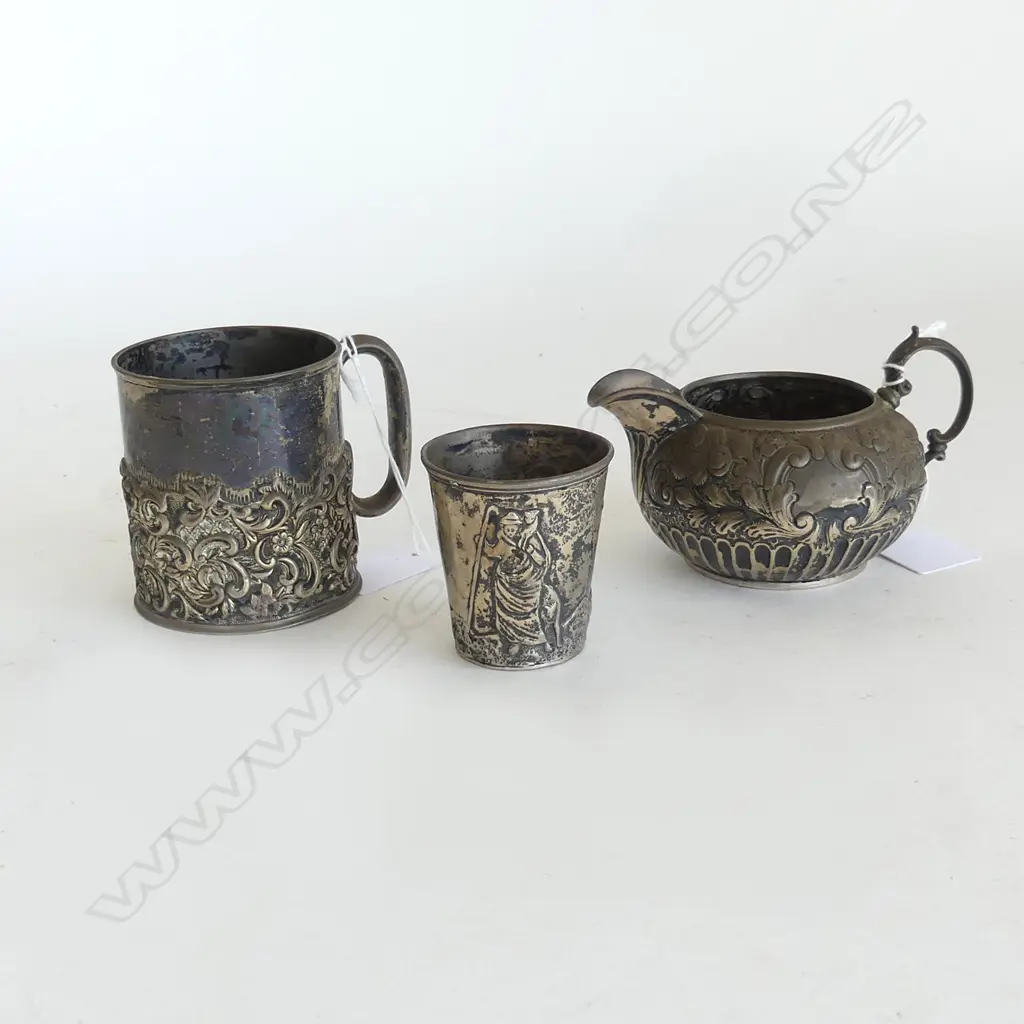 3PCS HALLMARKED SILVER 294gm  Image 1++